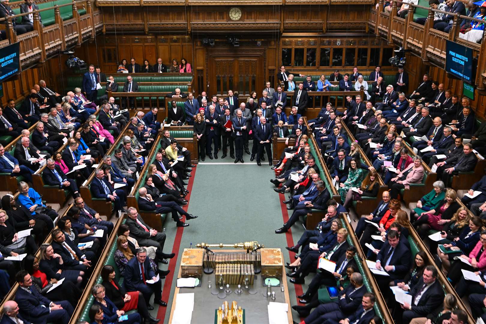 The House of Commons proceedings were delayed in July 2022 due to water coming through the ceiling (UK Parliament/Jessica Taylor)