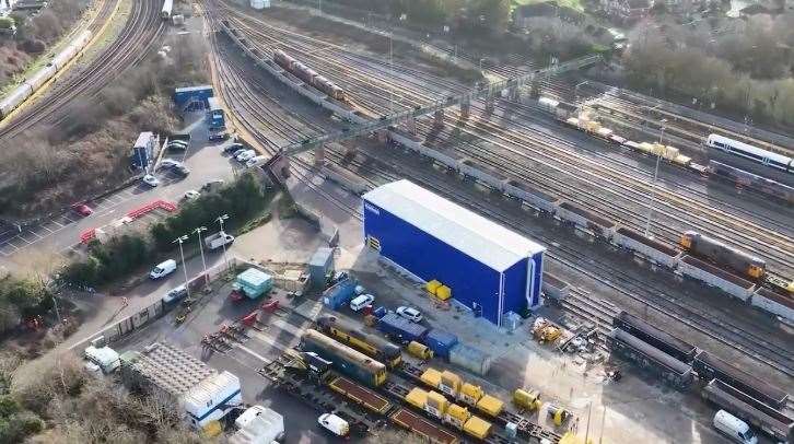 The new GBRf depot at Tonbridge. Photo Cairn Cross