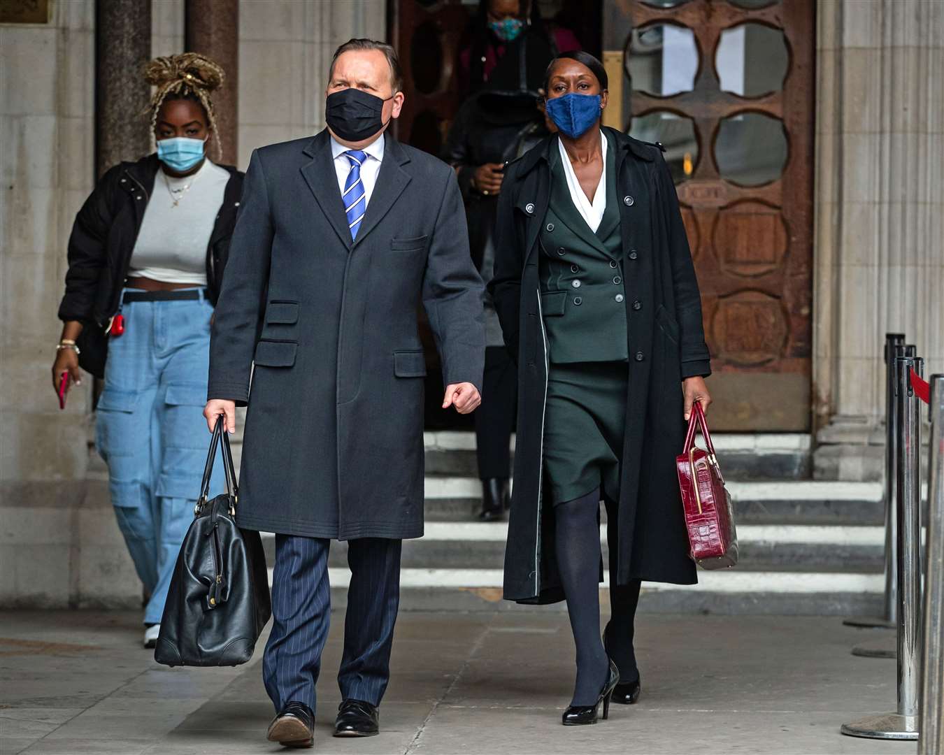 Novlett Robyn Williams leaves the Court of Appeal with Victor Marshall from the Police Superintendents Association (Aaron Chown/PA)