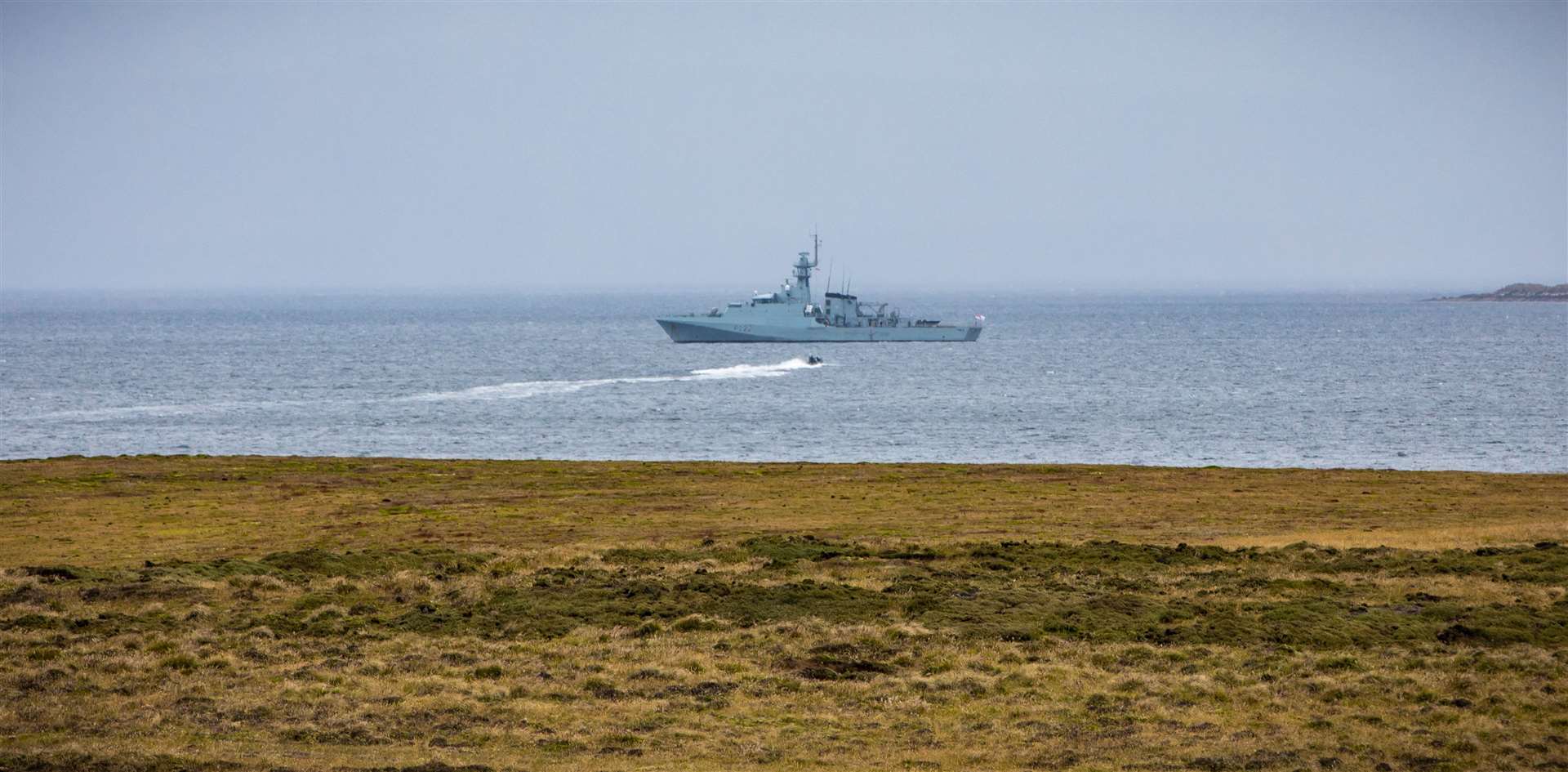 HMS Forth, a Royal Navy patrol ship, is permanently deployed to the Falkland Islands (UK MOD Crown Copyright/PA)