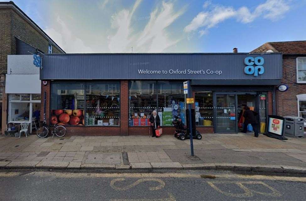Police said the majority of offences allegedly took place in Co-op, Oxford Street in Whitstable. Picture: Google