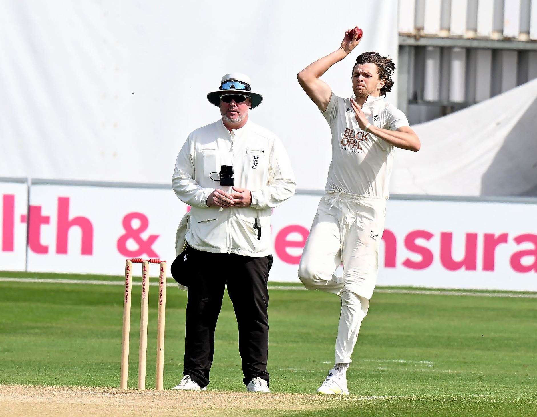 George Garrett - took a wicket for Kent. Picture: Barry Goodwin