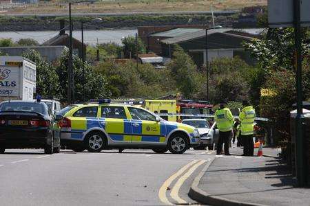 The scene of the tragedy in Strood