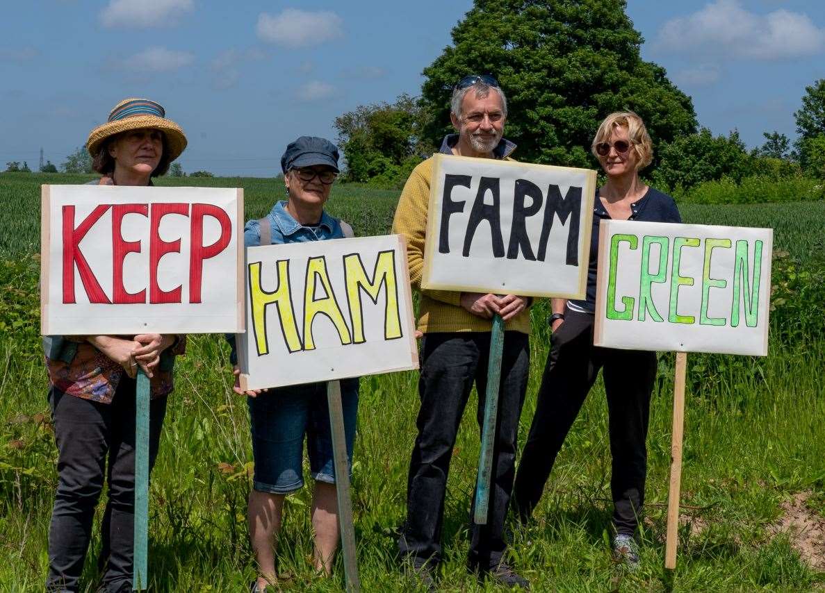 The protestors fear that if the plans go ahead local wildlife will suffer