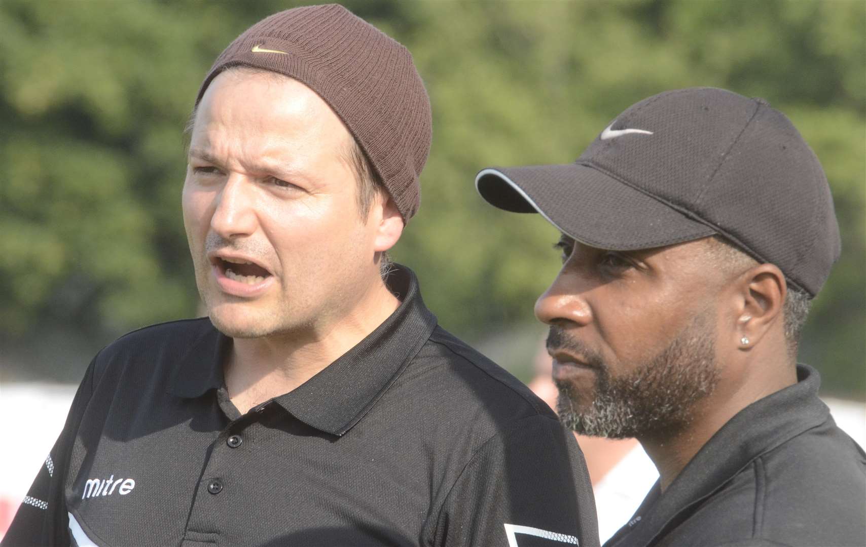 Herne Bay joint managers John Embery and Jermaine Darlington Picture: Chris Davey