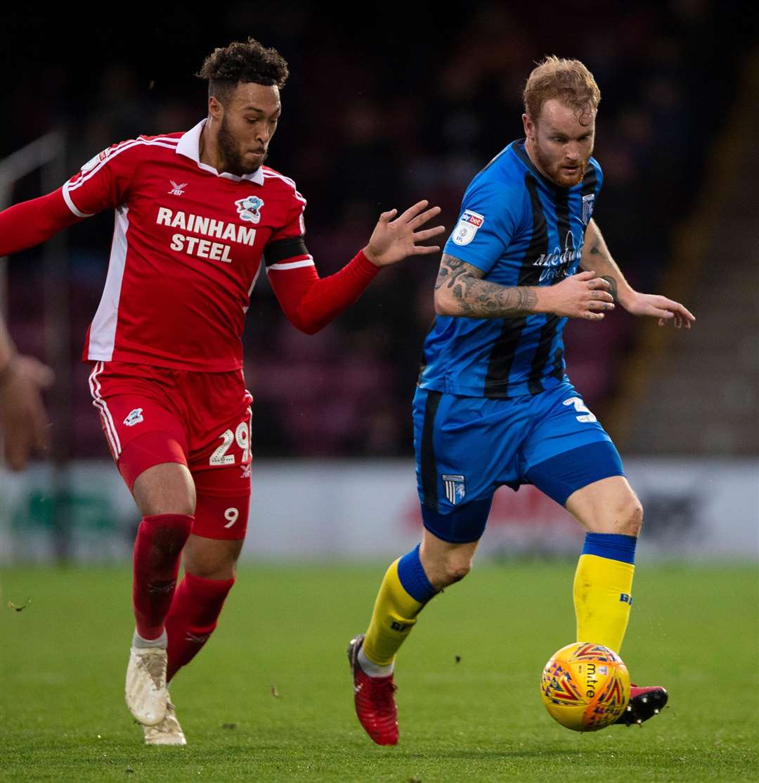 Gillingham's loan defender Connor Ogilvie Picture: Ady Kerry