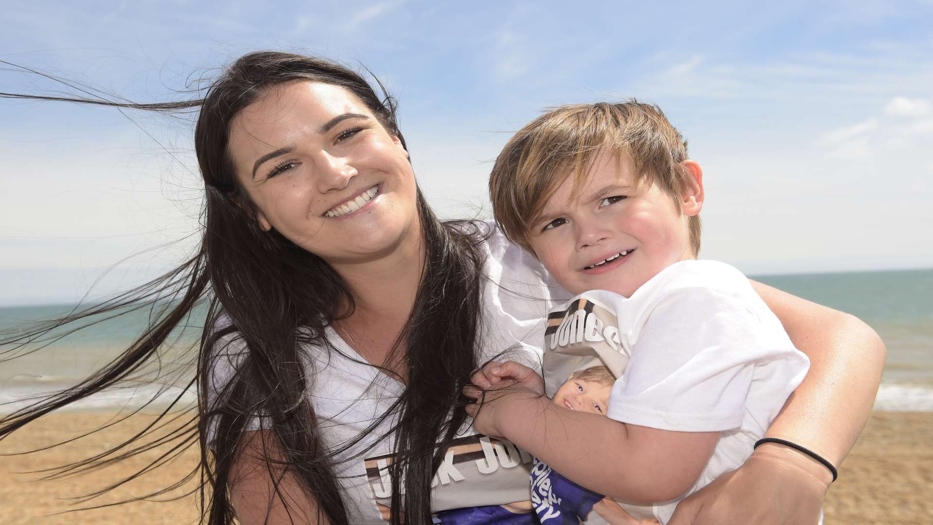 Toni and her three-year-old son Jack