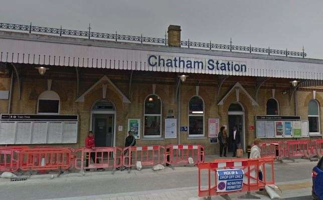 A teenager was stabbed at Chatham station