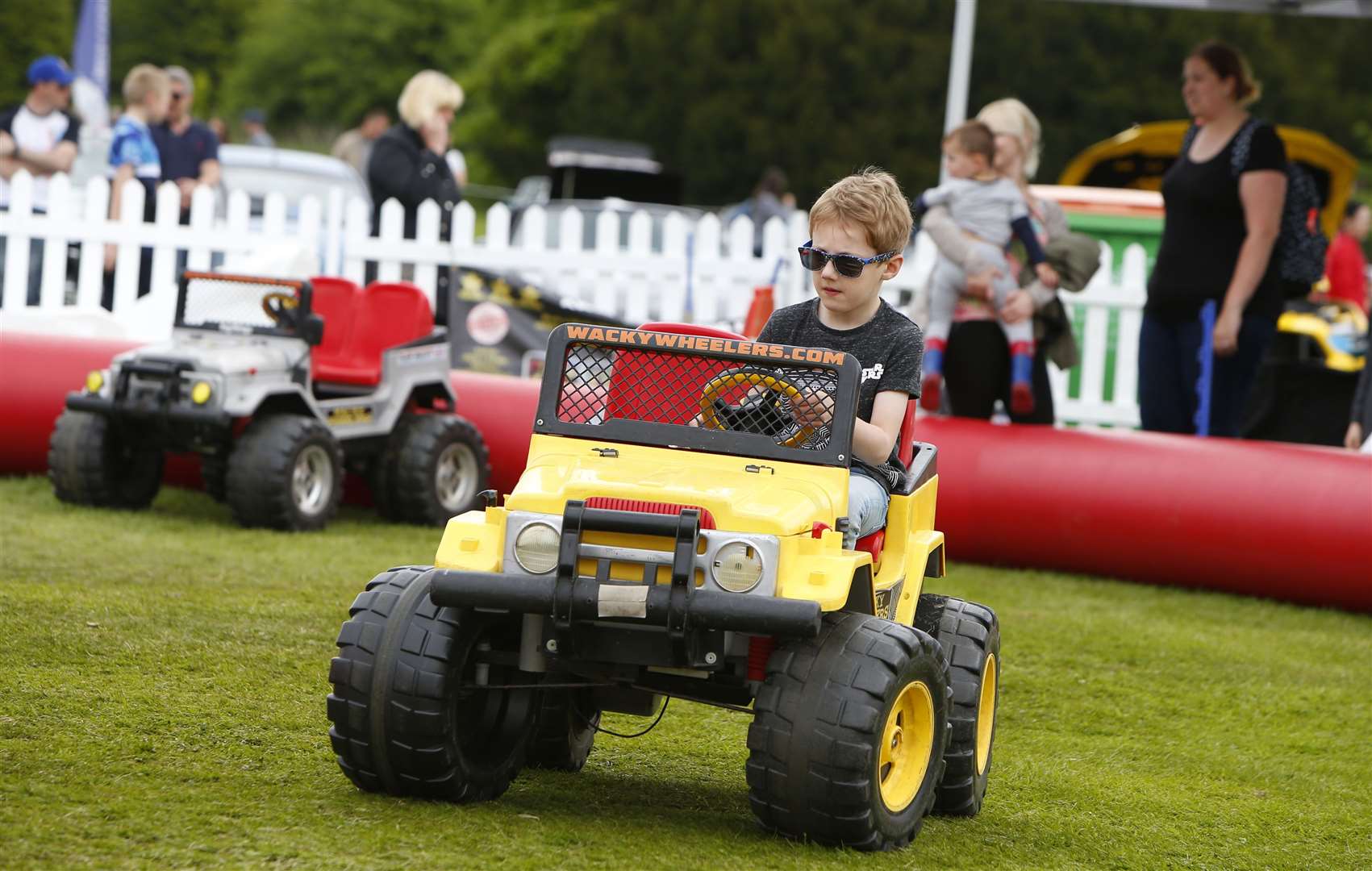 Tom Sargison behind the wheel at last year's event at Leeds Castle Picture: Andy Jones