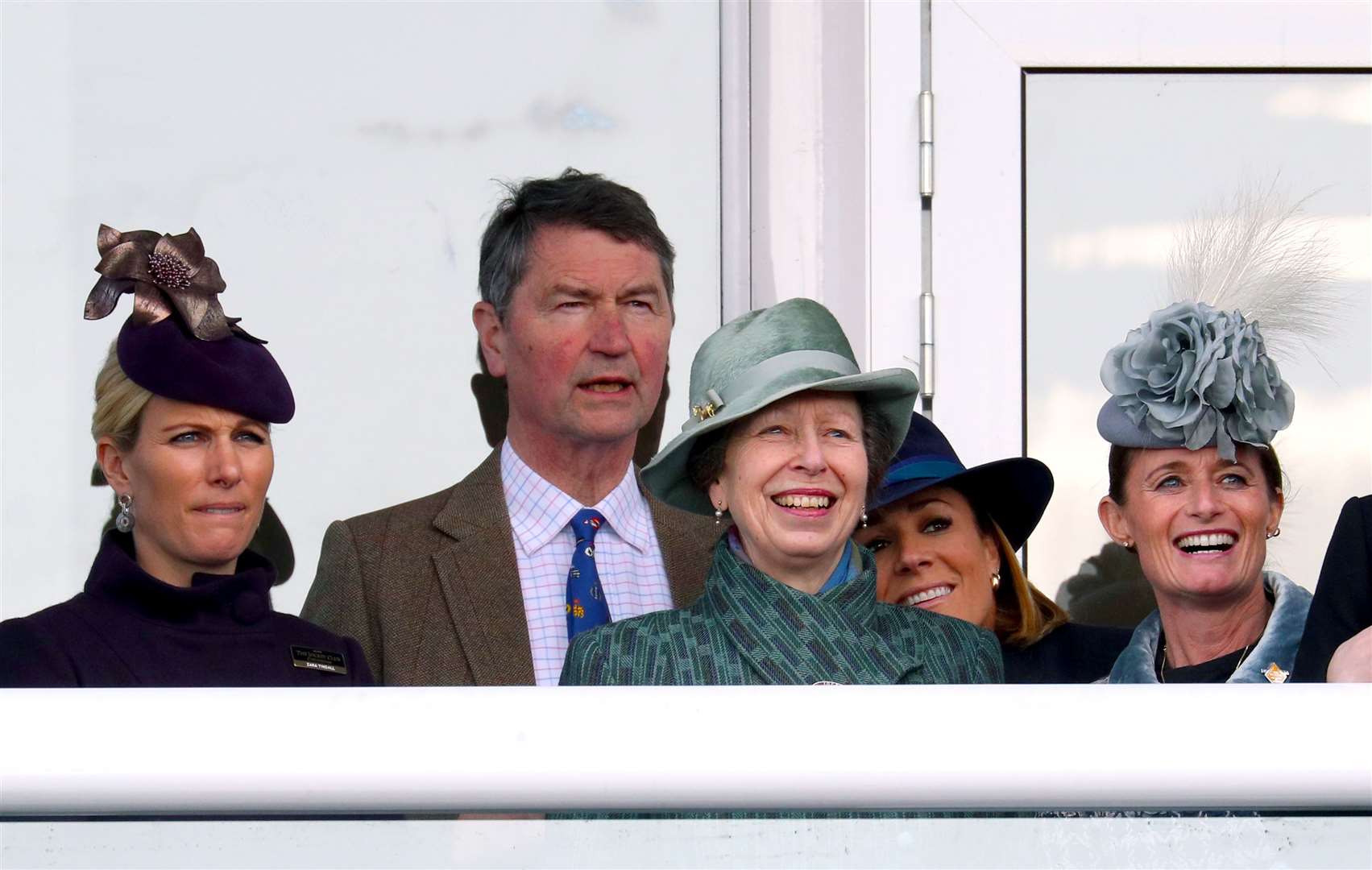 Anne with daughter Zara Tindall and husband Vice Admiral Sir Tim Laurence, who were interviewed for her birthday documentary (Andrew Matthews/PA)