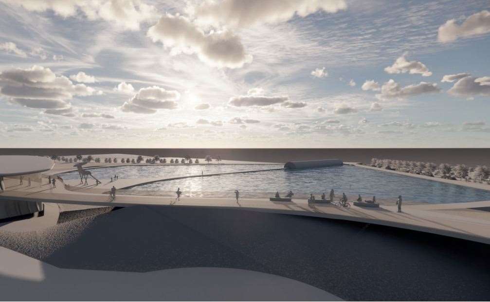 The surf pool would be able to create waves as high as two metres