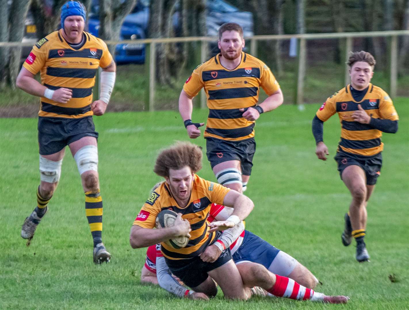 Match action between Dorking and Canterbury Picture: Phillipa Hilton