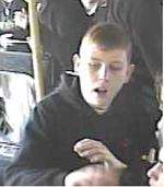 Police have released CCTV images of a man they wish to speak to in connection with an assault on a Swanley bus.