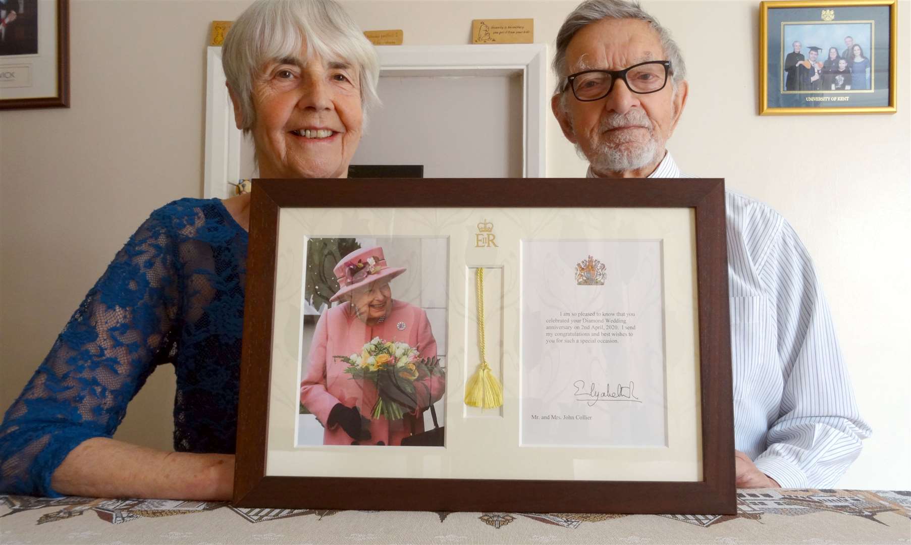 Coronavirus Kent How Sheppey Diamond Wedding Couple Jack And Irene Collier Celebrated Despite Lockdown