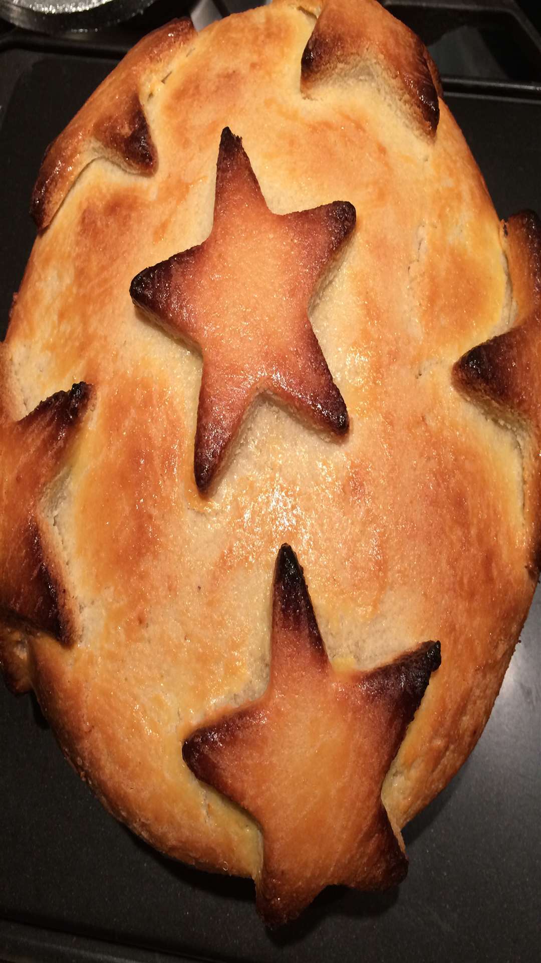 Claire's Christmas cake all baked and ready to eat