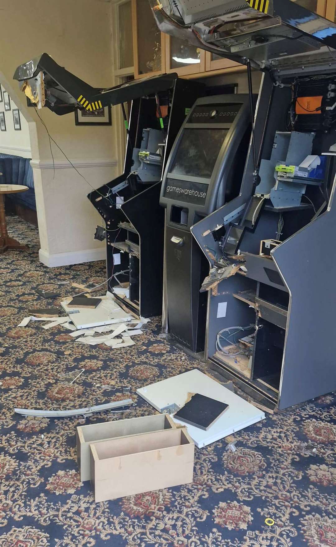 The games machines were smashed. Picture: Long Valley Sports and Social Club