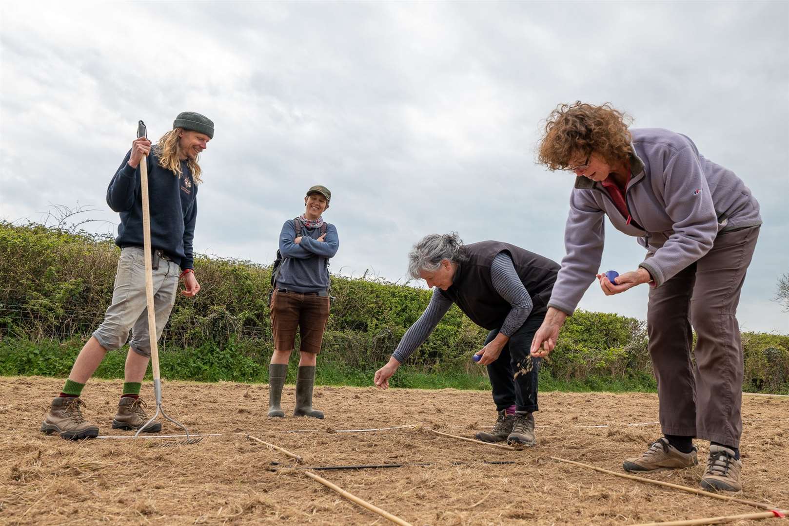 Conservationists have planted 20,000 seeds (The Donkey Sanctuary/PA)