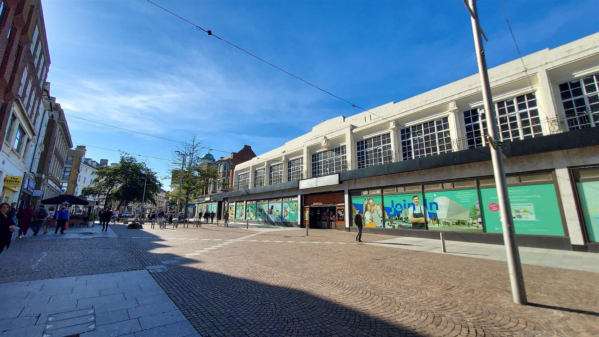 The Folca building in Sandgate Road, Folkestone, which was Debenhams and is now owned by Folkestone & Hythe District Council