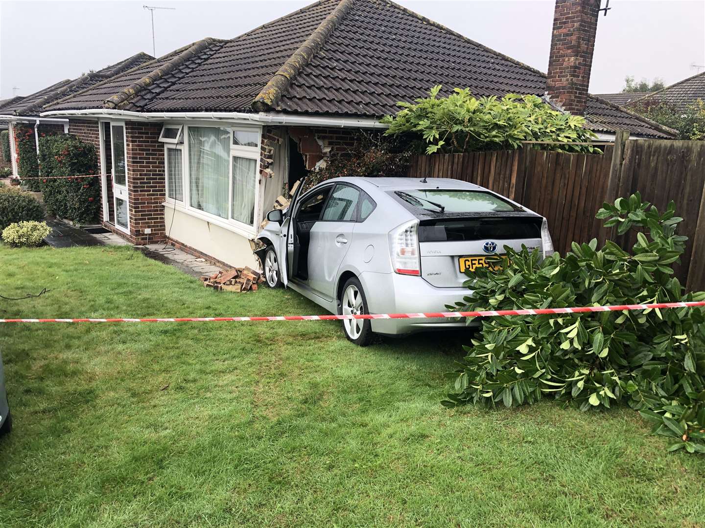 A car crashed into a bungalow in Nursery Avenue, Bearsted (19354114)
