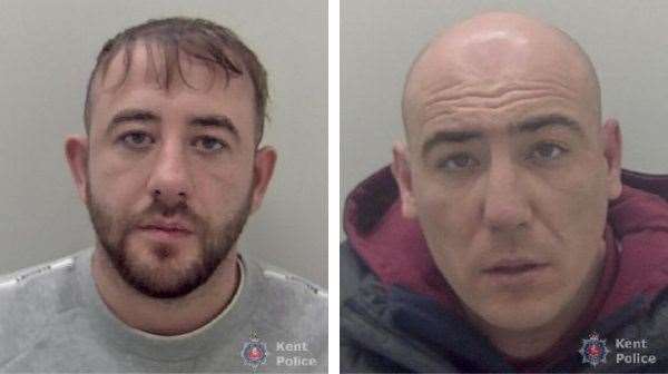 Samuel Dunne and Keenan Hall-Shelton were locked up. Pictures: Kent Police