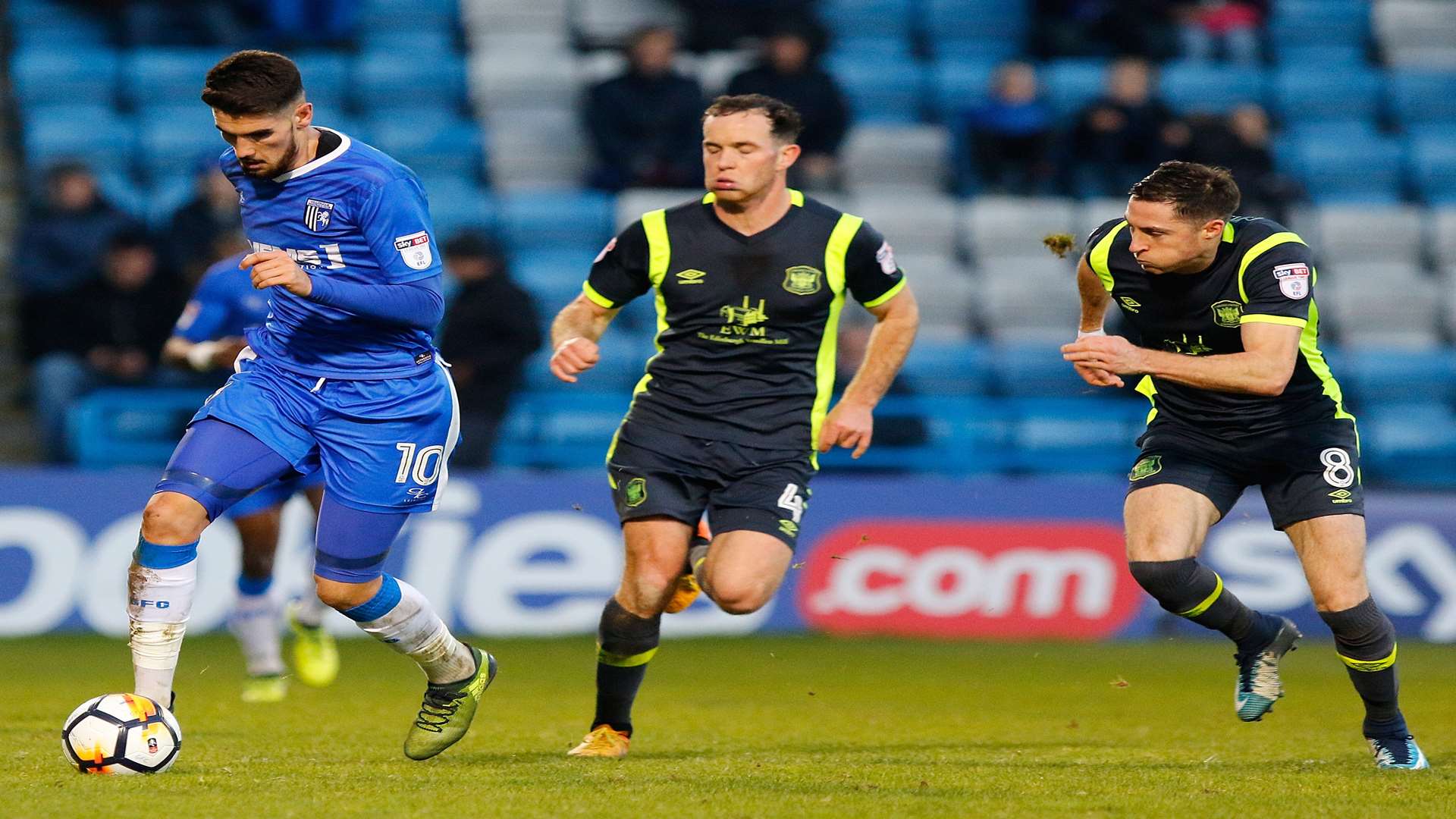 Conor Wilkinson surges forward. Picture: Andy Jones