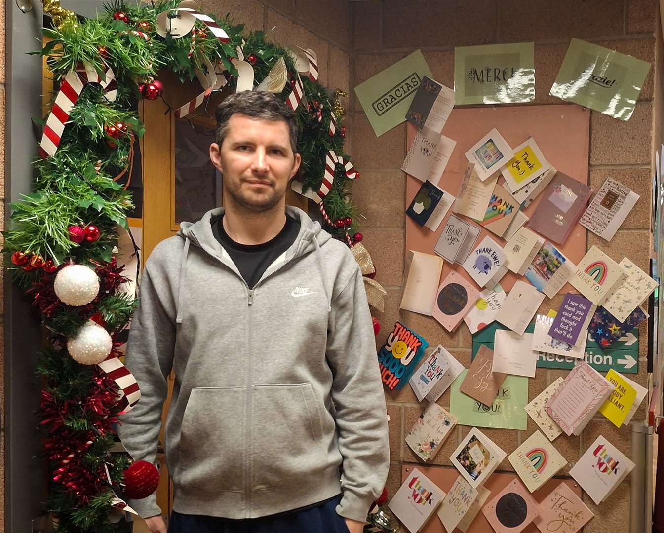 Scott Gold is well enough to be discharged from hospital in time for Christmas (NHS Greater Glagsow and Clyde/PA)