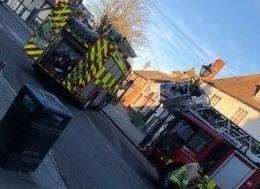 Firefighters were called to a fire at The Three Hats