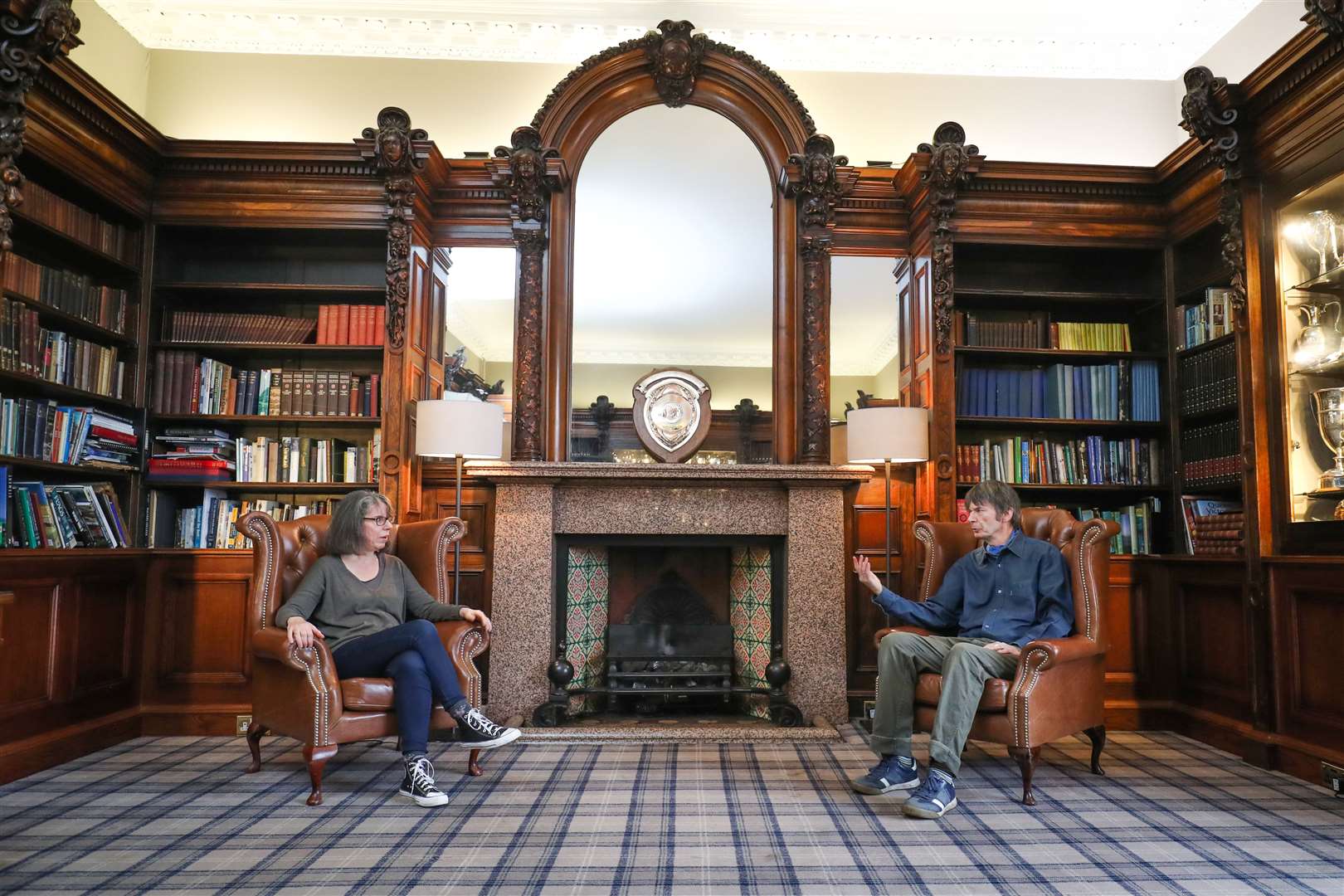 Lesley Kelly (left) and Ian Rankin will take part in the event next year, along with Lin Anderson (Jane Barlow/PA)