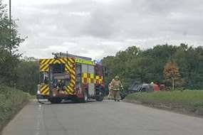 Fire crews at the scene Picture: Luke Kempton