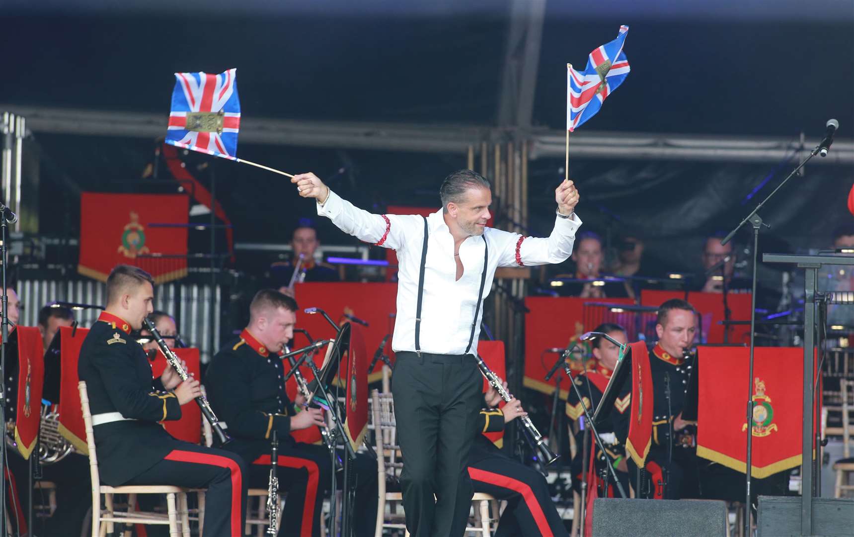 Matthew Verrall had the honour of dancing on the stage Picture: John Westhrop