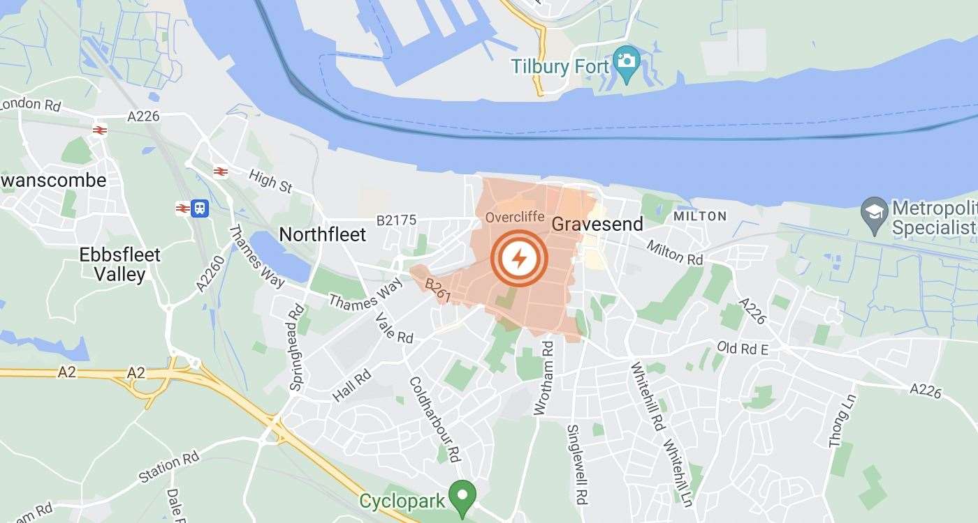 Hundereds of Gravesend residents have been left without power following a UK Power Networks electricty outage (61237201)