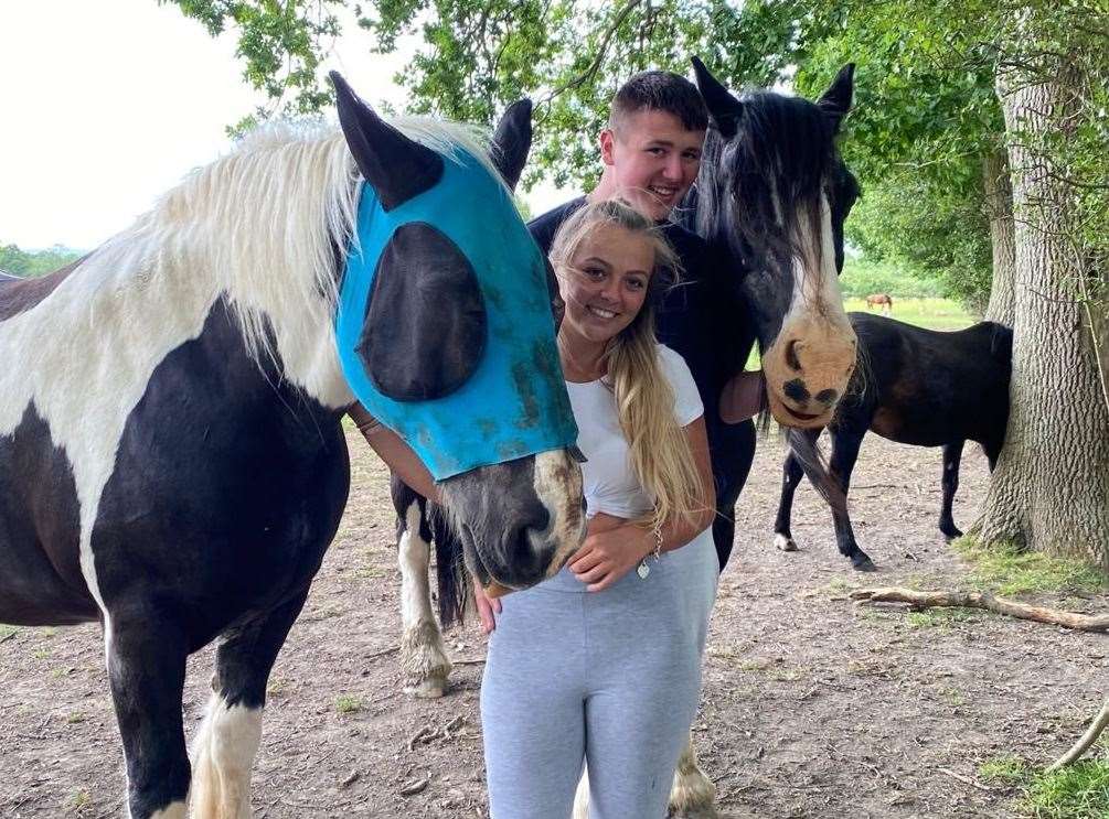 The pair bonded over their love of horses as teenagers