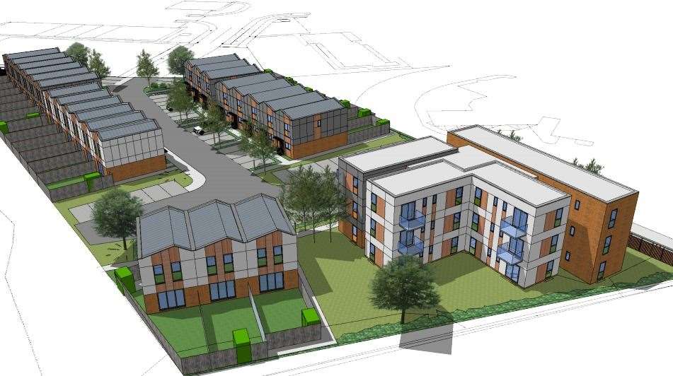 CGI overview of how the development will look. Picture: Kentish Projects
