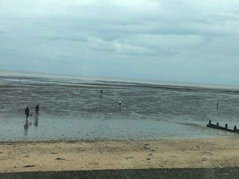 Cocklers seen working at Leysdown. Picture: Nick Lewis