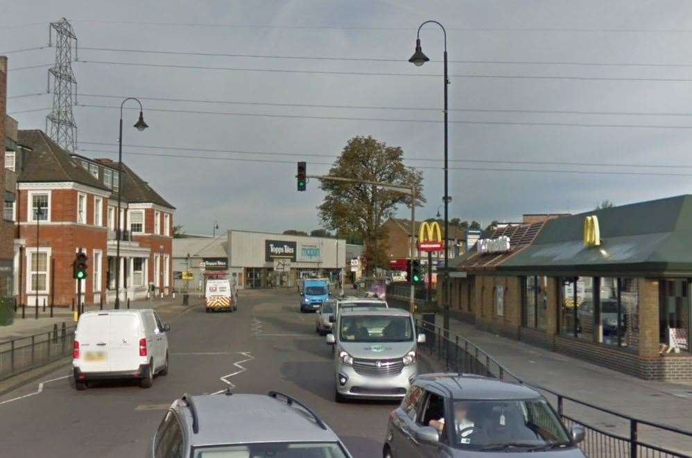 Emergency road closures outside Crayford McDonald s in Dartford