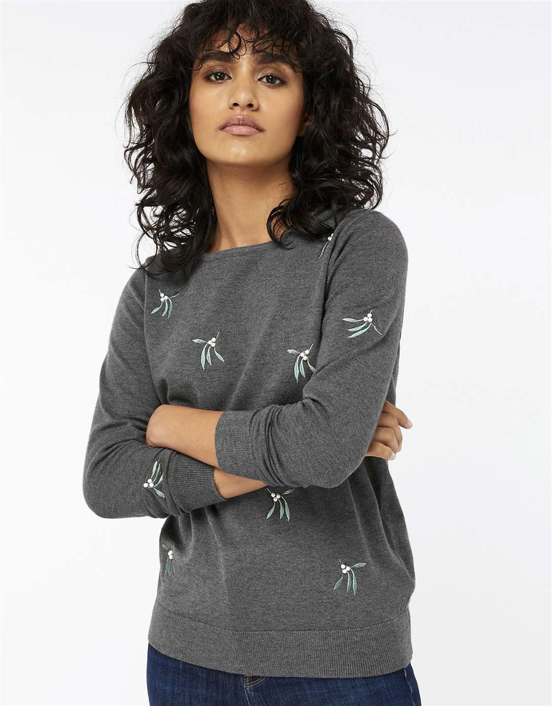 Misty Mistletoe Jumper, £49, available from Monsoon