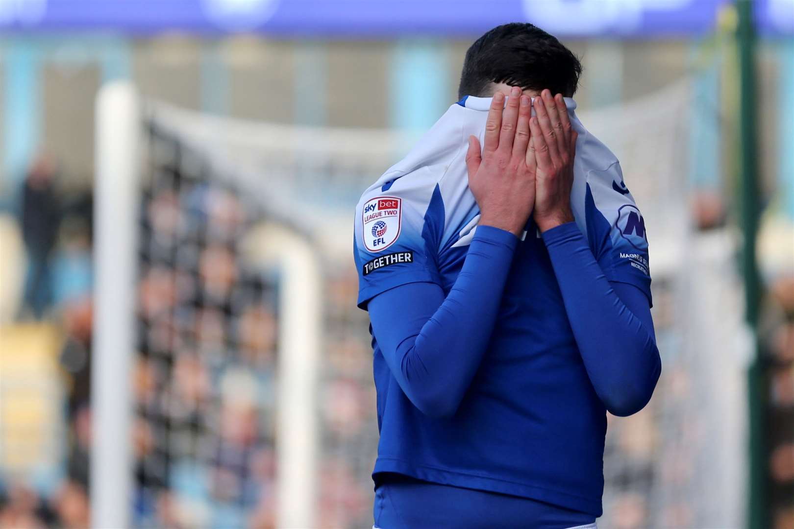 Ashley Nadesan missed a great chance for the Gills Picture: @Julian_KPI