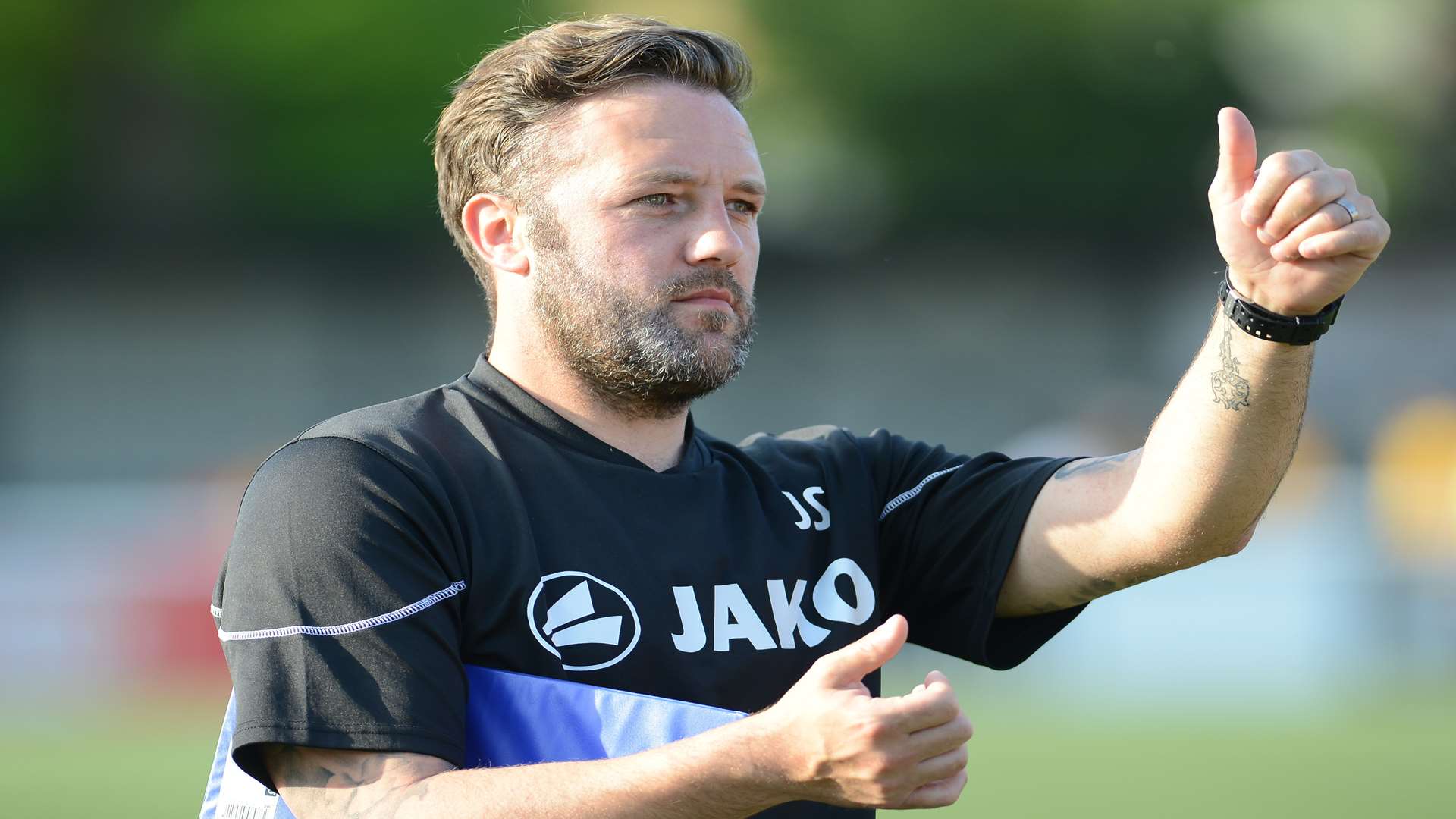 Maidstone United manager Jay Saunders Picture: Gary Browne