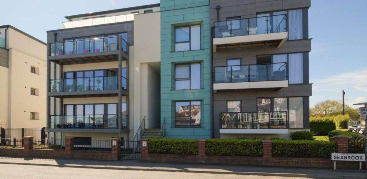 The prized penthouse apartments in Court Road overlooking the beach in Hythe