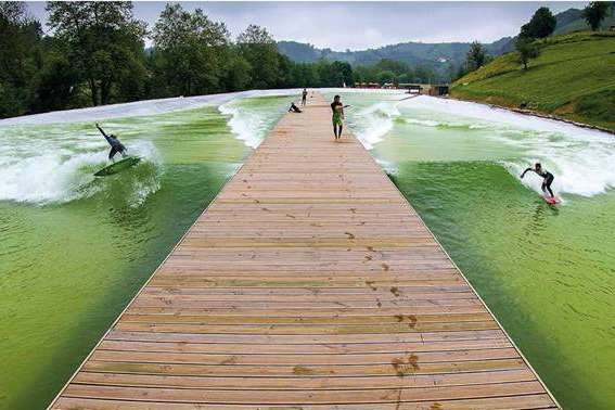 What the Wavegarden lake at Stone Hill Park might look like