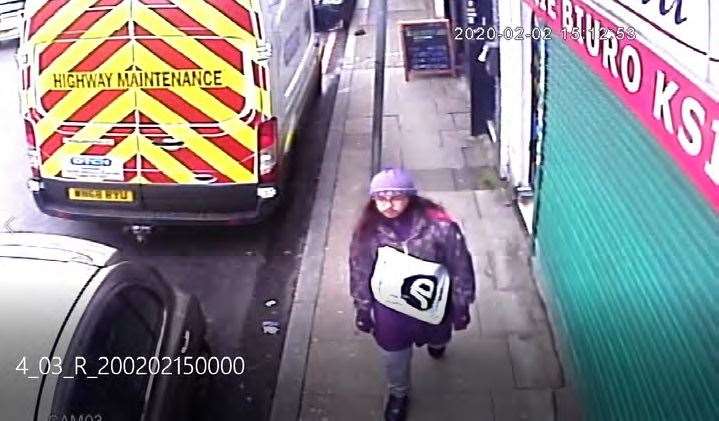 Sudesh Amman walking from his bail hostel to Streatham High Road, where he carried out his terror attack (Metropolitan Police/PA)