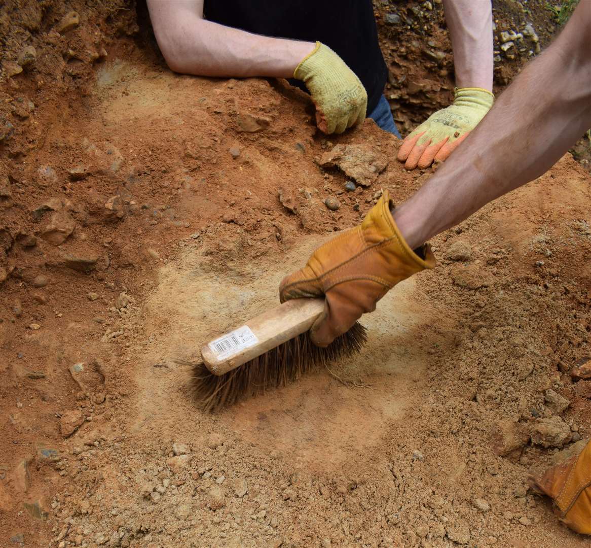 Students taking part in the Fordwich excavation. Picture: University of Cambridge