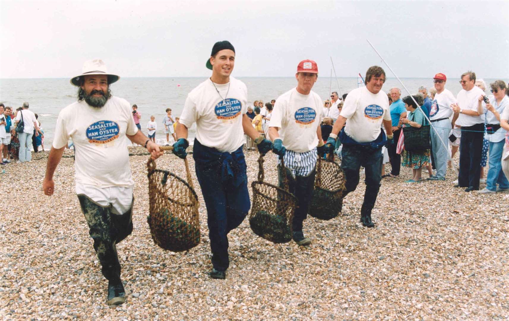 Oyster fishermen in Whitstable in 1994