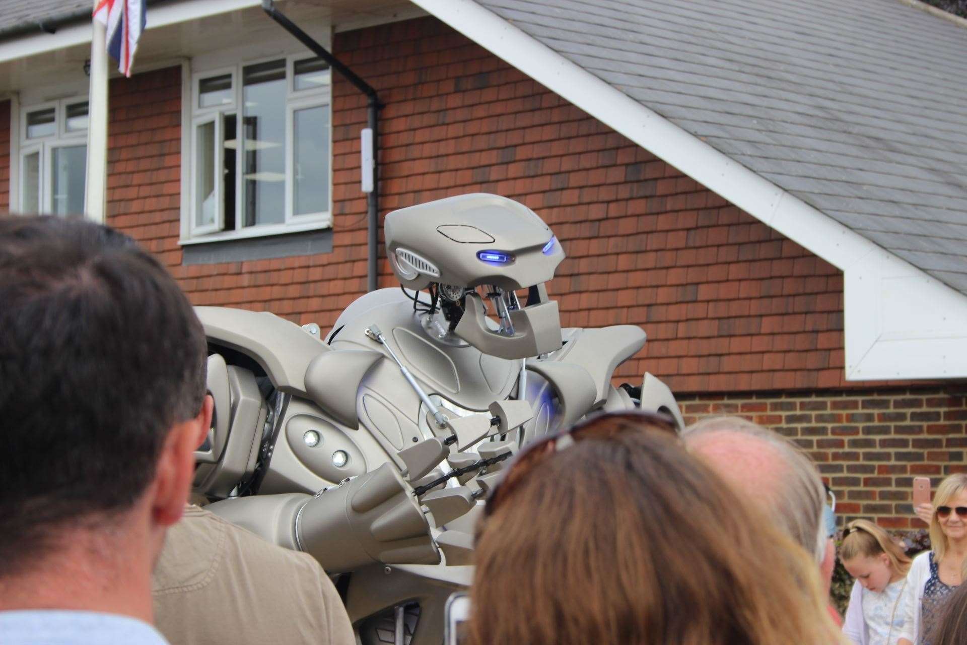 Titan the robot was a popular draw at the Kent County Show and amused the crowd with its singing, humour and water jets (13545752)