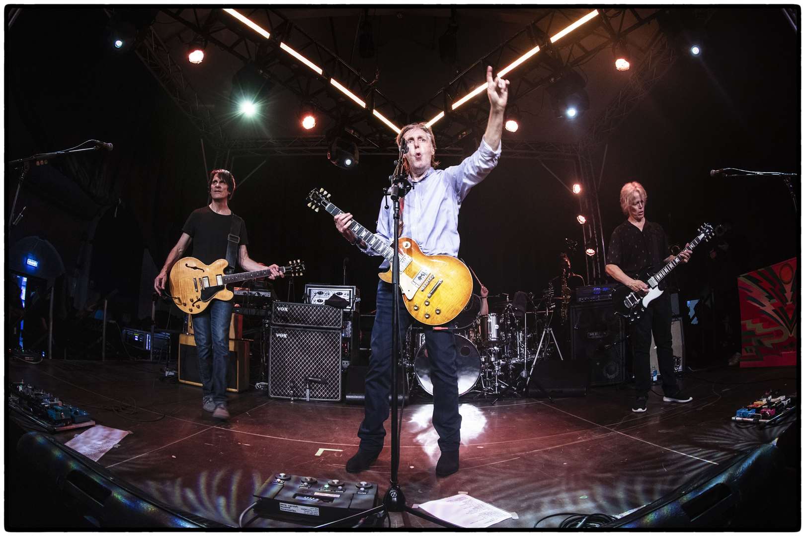 Sir Paul McCartney on stage at Cheese and Grain in Frome, Somerset, the night before his headlining appearance at the Glastonbury Festival (MJ Kim/2022 MPL Communications Ltd/PA)