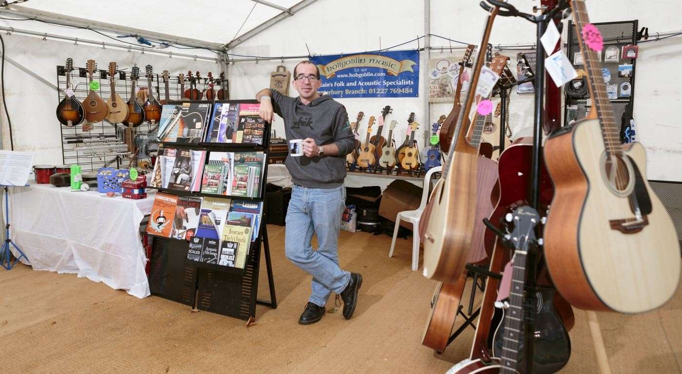 The craft fair will sell folk records, musical instruments and produce from local traders. Picture: Tenterden Folk Festival