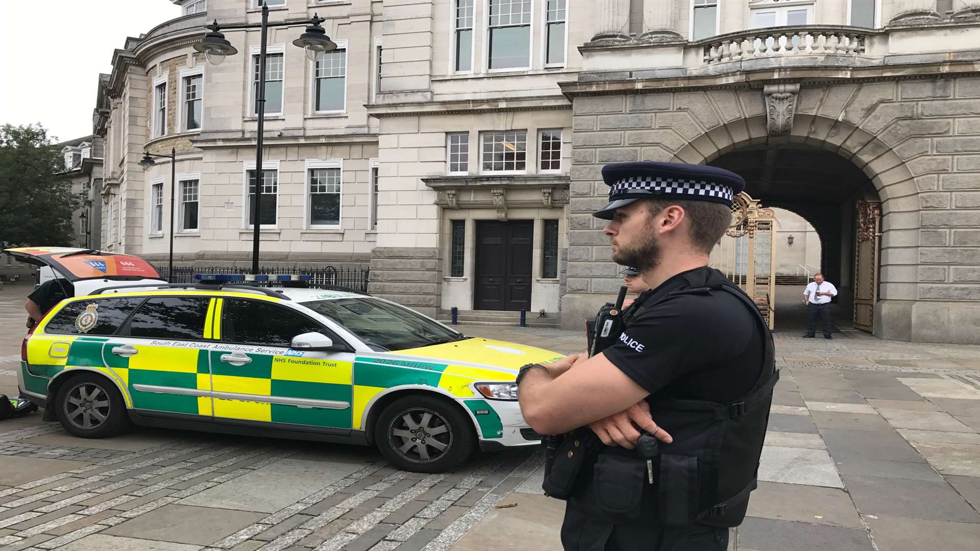 Police at County Hall