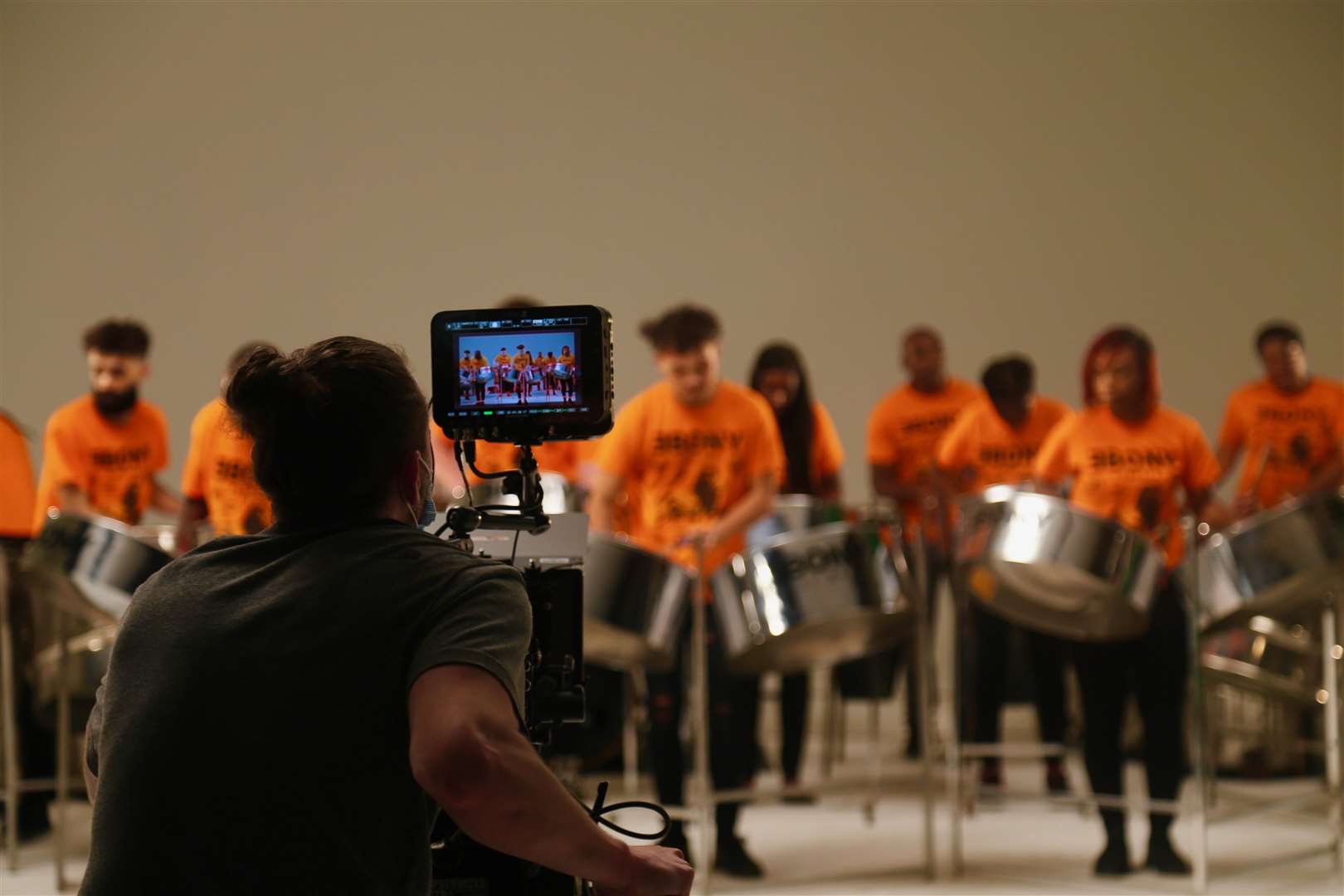 One of the participants being filmed for Notting Hill Carnival: Access All Areas (Notting Hill Carnival Ltd/PA)