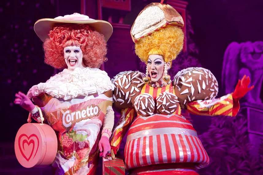 The Ugly Sisters in Dartford's Cinderella panto