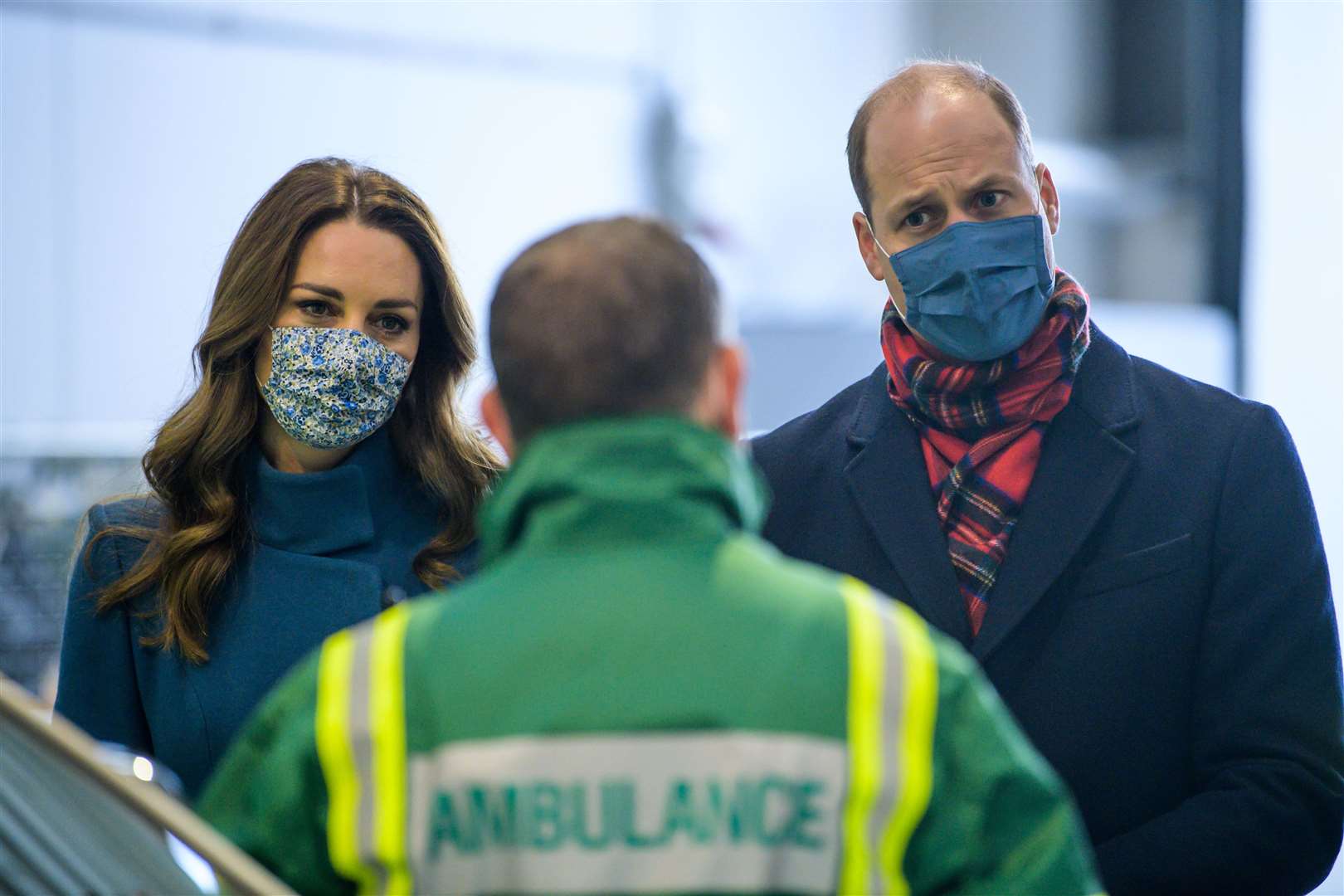 William and Kate during a visit to the Scottish Ambulance Service response centre in Newbridge (Wattie Cheung/PA)